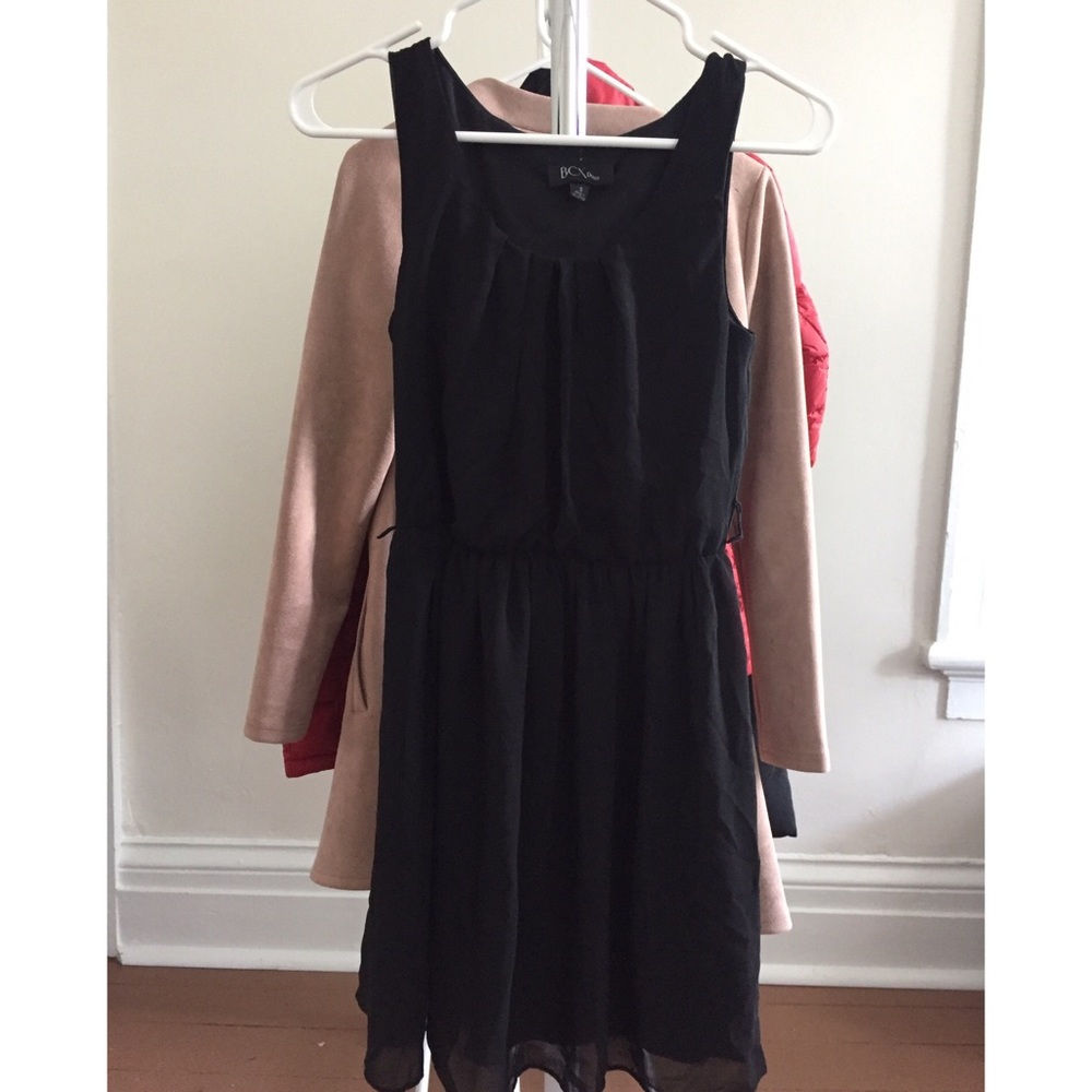 BCX Black Sleeveless Midi Business Sun Dress